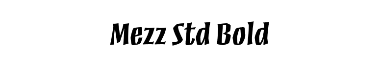 Mezz Std Bold font preview