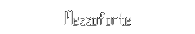 Mezzoforte font preview