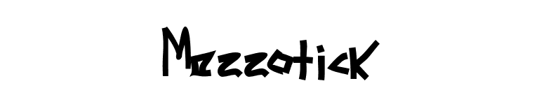 Mezzotick font preview