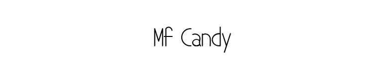 Mf Candy font preview