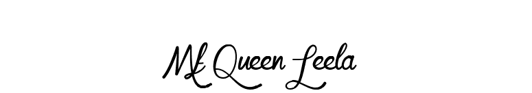 Mf Queen Leela font preview