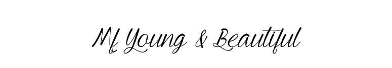 Mf Young & Beautiful font preview