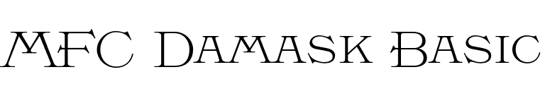 MFC Damask Basic font preview