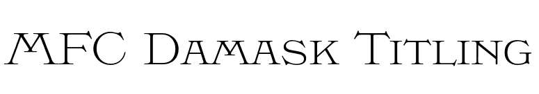 MFC Damask Titling font preview