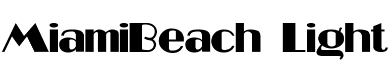 MiamiBeach Light font preview