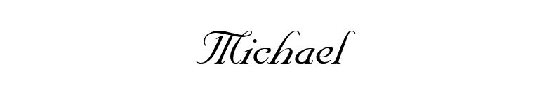 Michael font preview