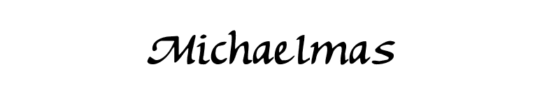 Michaelmas font preview