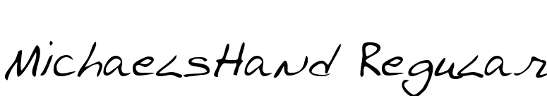 MichaelsHand Regular font preview