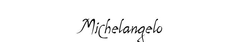 Michelangelo font preview