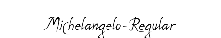 Michelangelo-Regular font preview