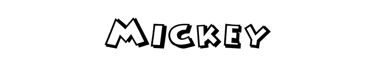Mickey font preview