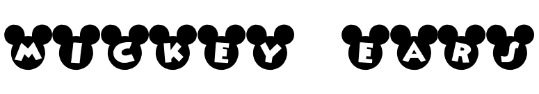 Mickey Ears font preview