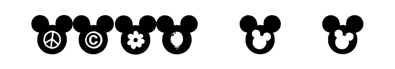 Mickey Ears Extra font preview