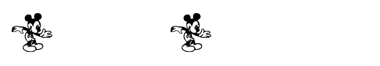 Mickey Mousebats font preview