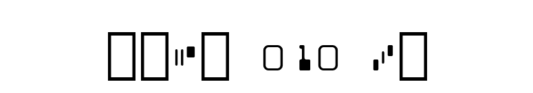 MICR 010 BT font preview