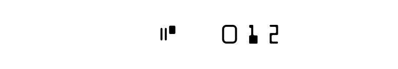 MICR 012 font preview
