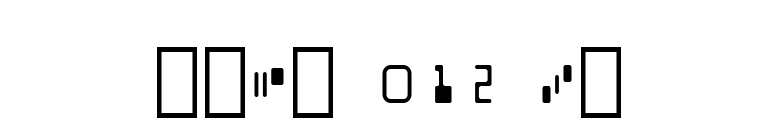 MICR 012 BT font preview
