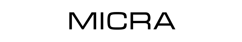 Micra font preview