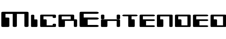 MicrExtended font preview