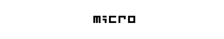Micro font preview