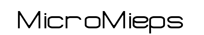 MicroMieps font preview