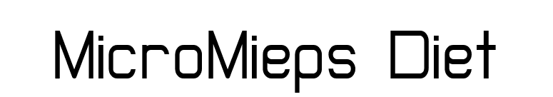 MicroMieps Diet font preview