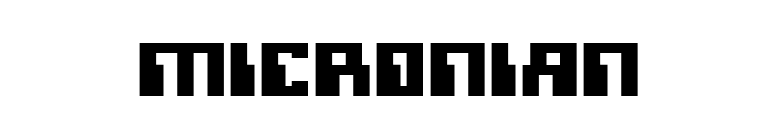 Micronian font preview