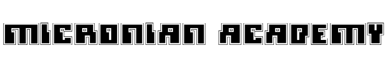 Micronian Academy font preview