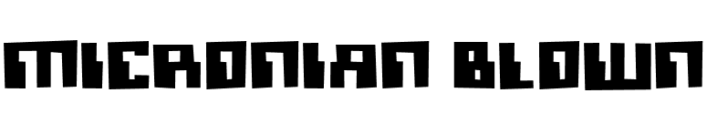 Micronian Blown font preview