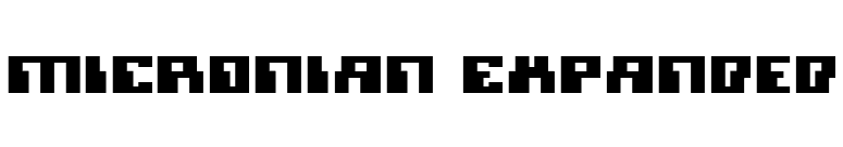 Micronian Expanded font preview