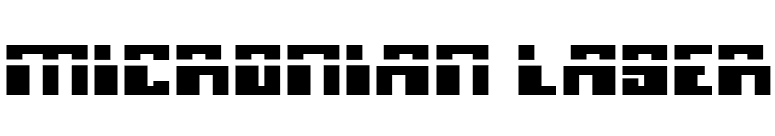 Micronian Laser font preview