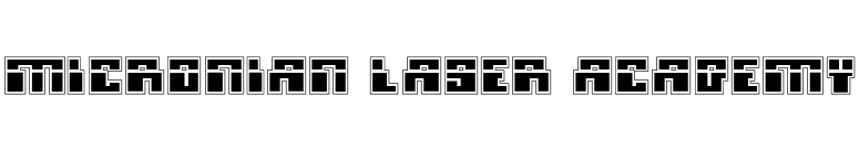 Micronian Laser Academy font preview