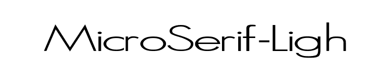 MicroSerif-Ligh font preview