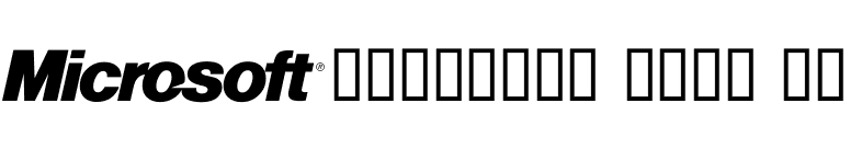 Microsoft Logo 95 font preview