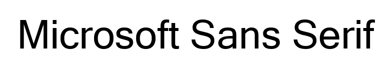 Microsoft Sans Serif font preview