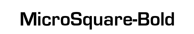 MicroSquare-Bold font preview