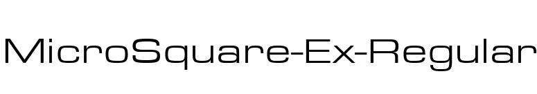 MicroSquare-Ex-Regular font preview
