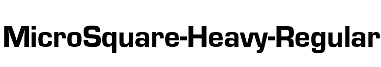 MicroSquare-Heavy-Regular font preview