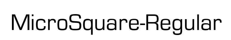 MicroSquare-Regular font preview