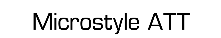 Microstyle ATT font preview