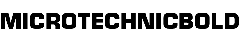 MicroTechnicBold font preview