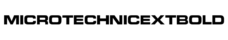 MicroTechnicExtBold font preview
