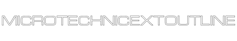 MicroTechnicExtOutline font preview