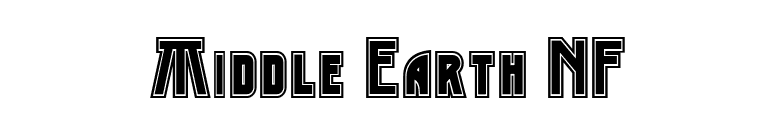 Middle Earth NF font preview