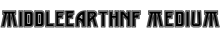 MiddleEarthNF Medium font preview