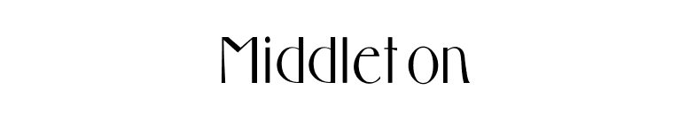 Middleton font preview