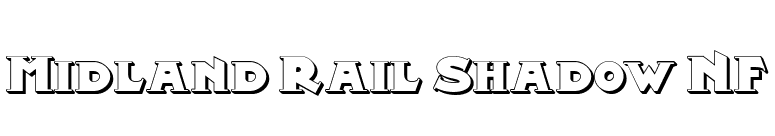 Midland Rail Shadow NF font preview
