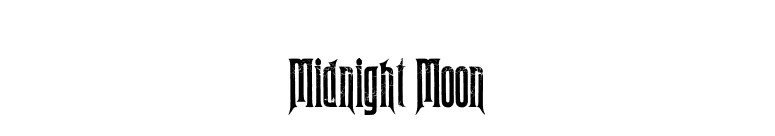 Midnight Moon font preview