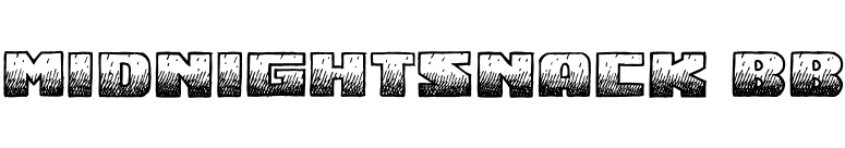 MidnightSnack BB font preview