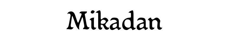 Mikadan font preview